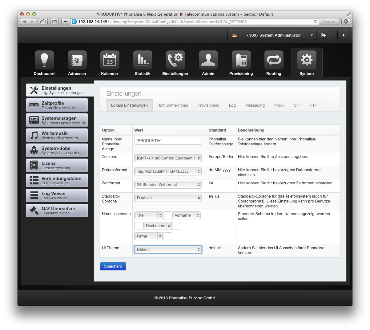 Abbildung screenshots/System/Farbe/Default.png